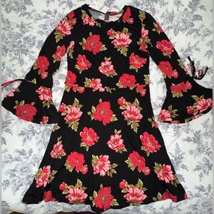 Floral Long-Sleeve Dress